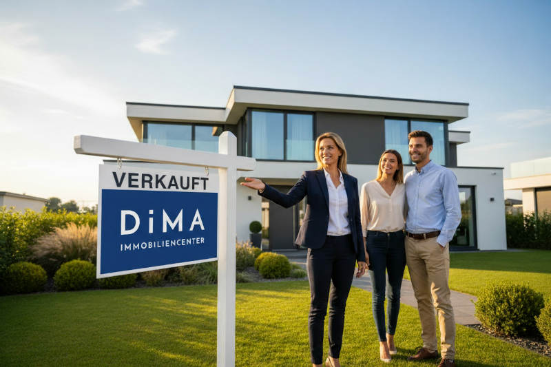 DiMA Verkauft Schild