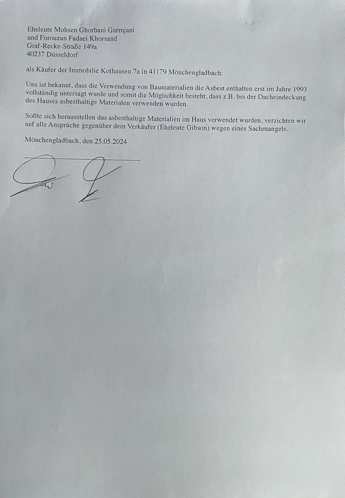 Käuferbestätigung
