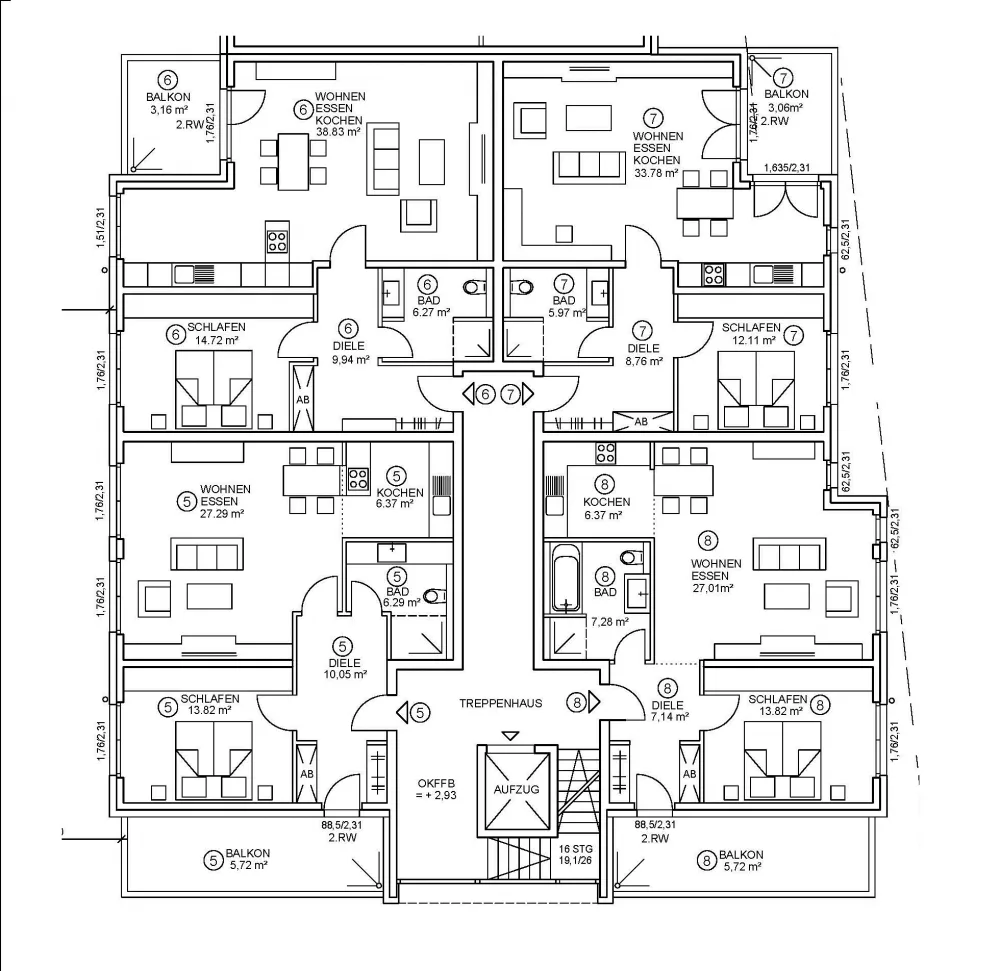 Grundriss Obergeschoss