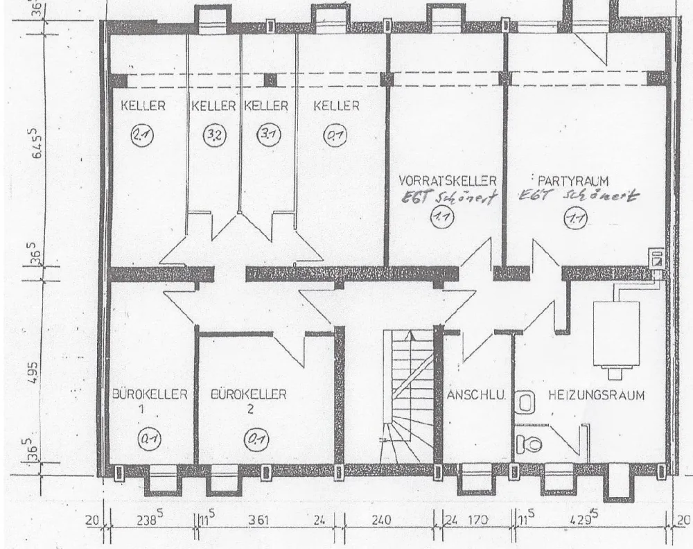 Grundriss Keller