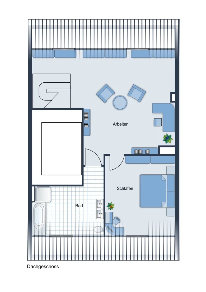 Grundriss Maisonette