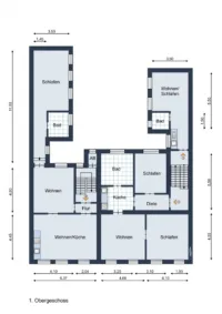 Grundriss 1 OG