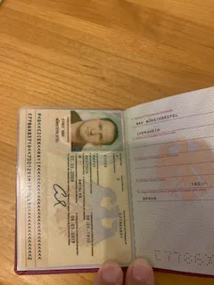 Reisepass Vorderseite
