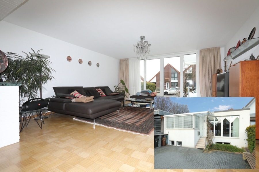 Wohnen_Aussen Kopie - Hochwertiger, großzügiger Bungalow, erweiterbar durch Aufstockung ~ 100m² (Baugenehmigung liegt vor)