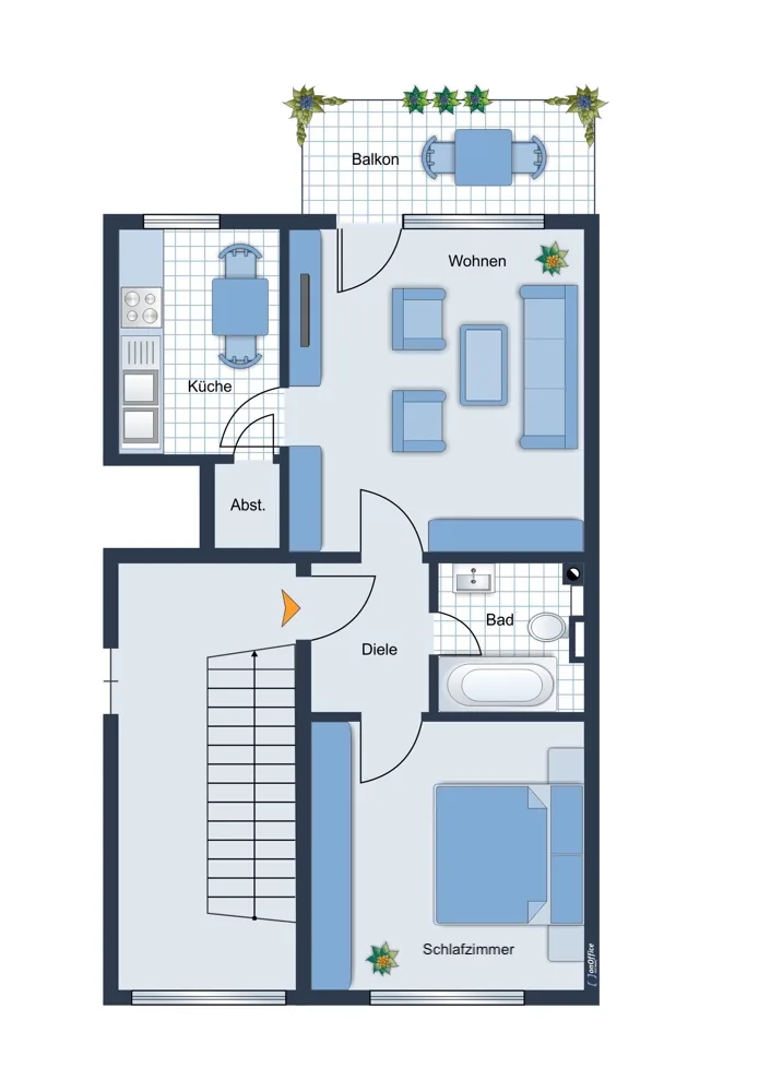 Grundriss Wohnung