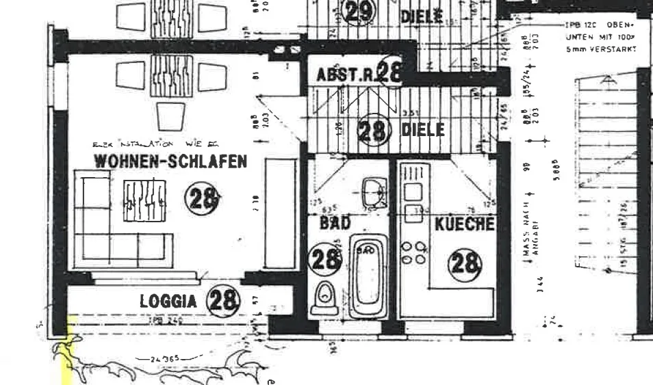Grundriss WE 28
