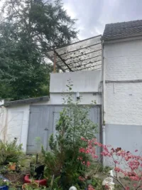 Blick auf die Anbau-Wohnung