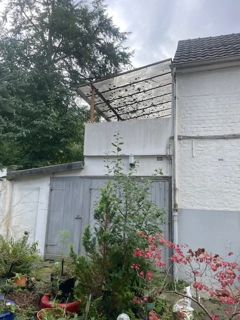 Blick auf die Anbau-Wohnung