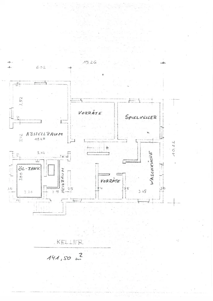 Grundriss Keller