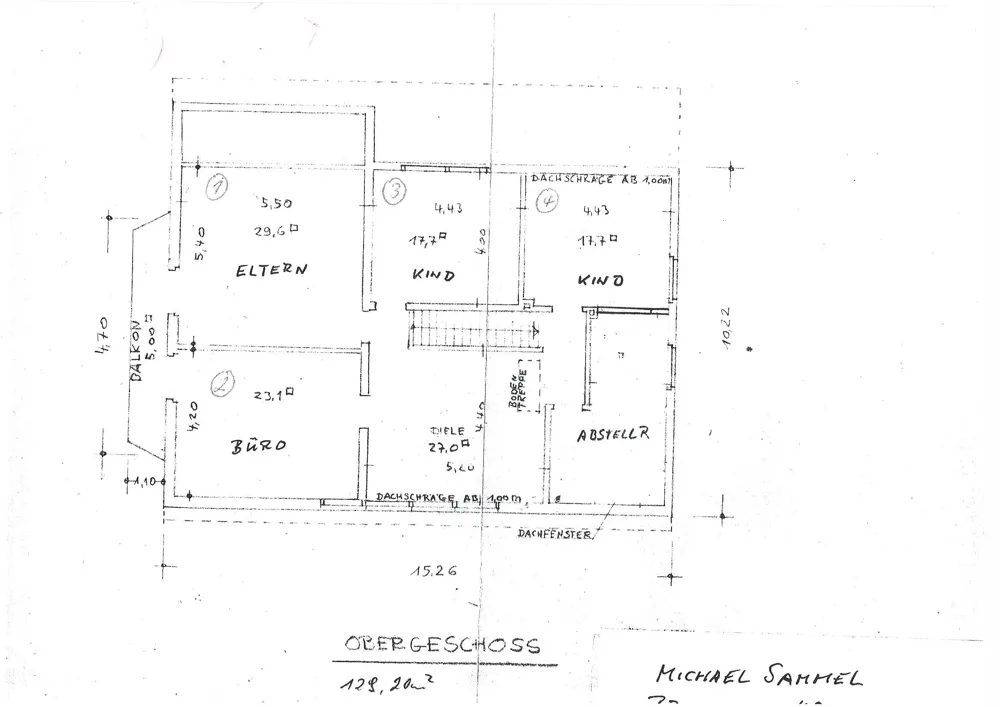 Grundriss Obergeschoss