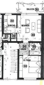Grundriss WE 30