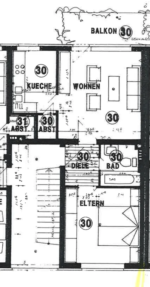 Grundriss WE 30