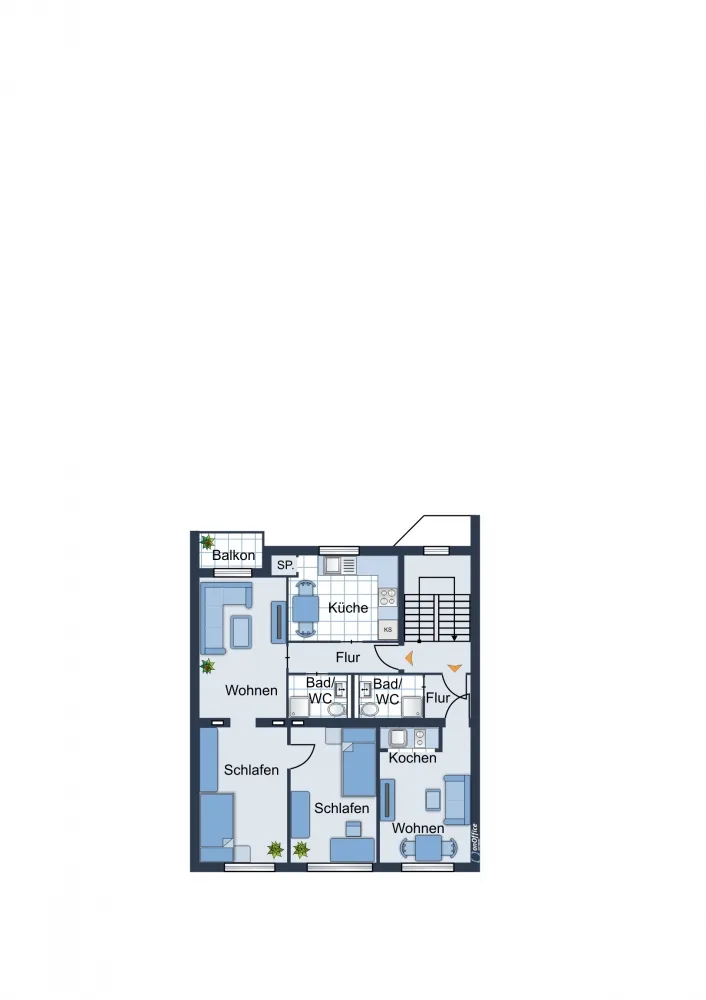 Grundriss Wohnungen