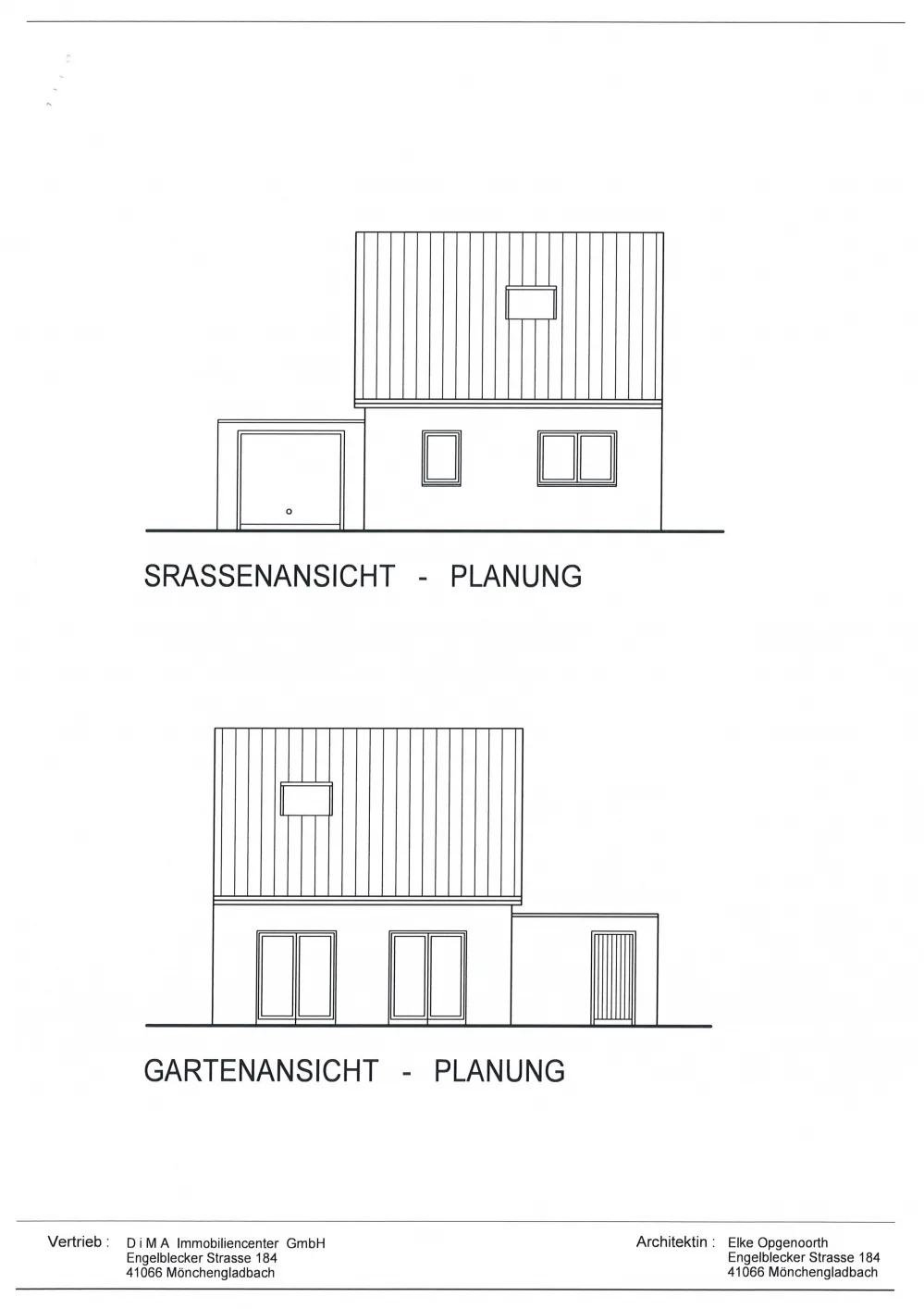 Straßenansicht Planung
