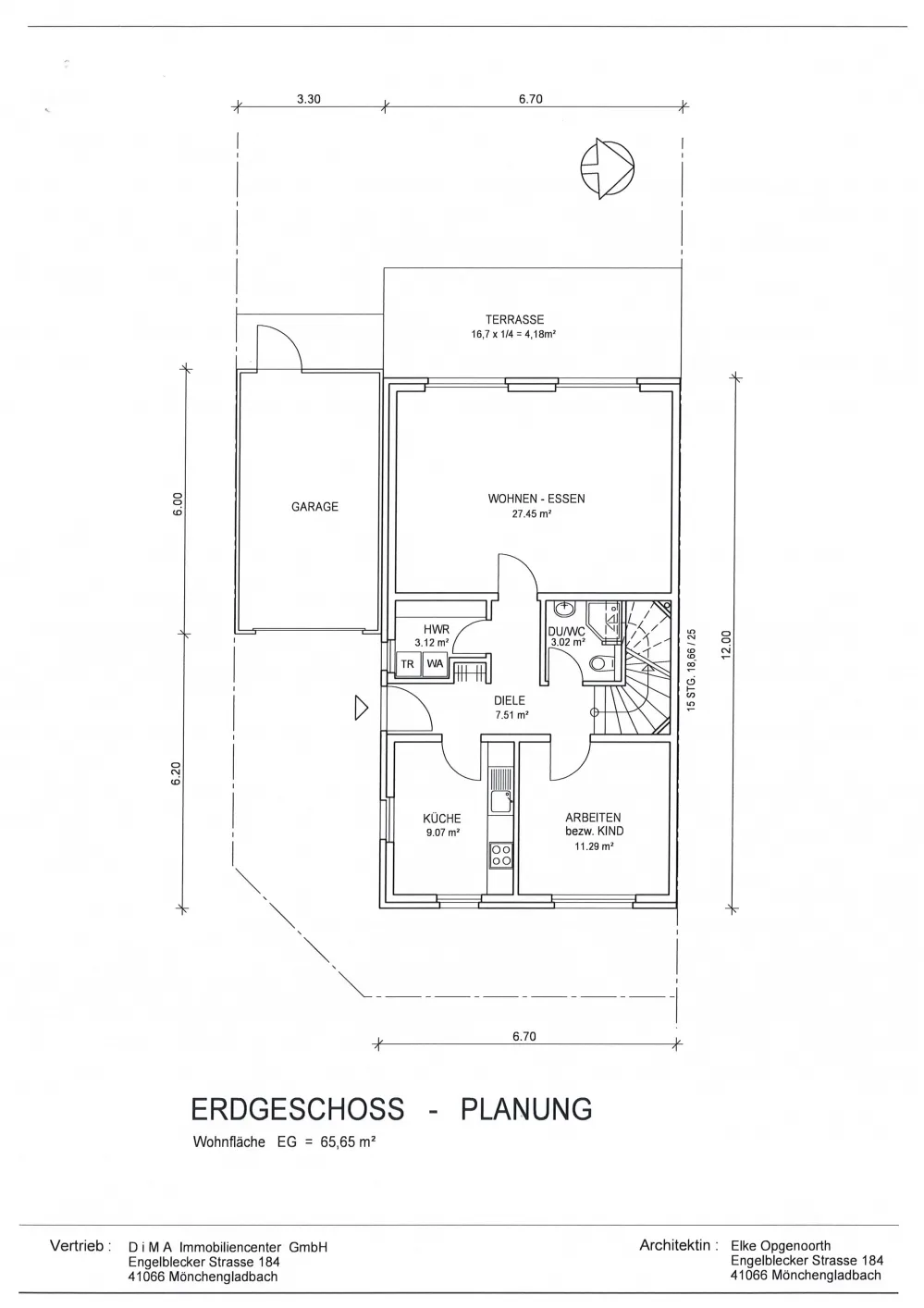 Erdgeschoss Planung
