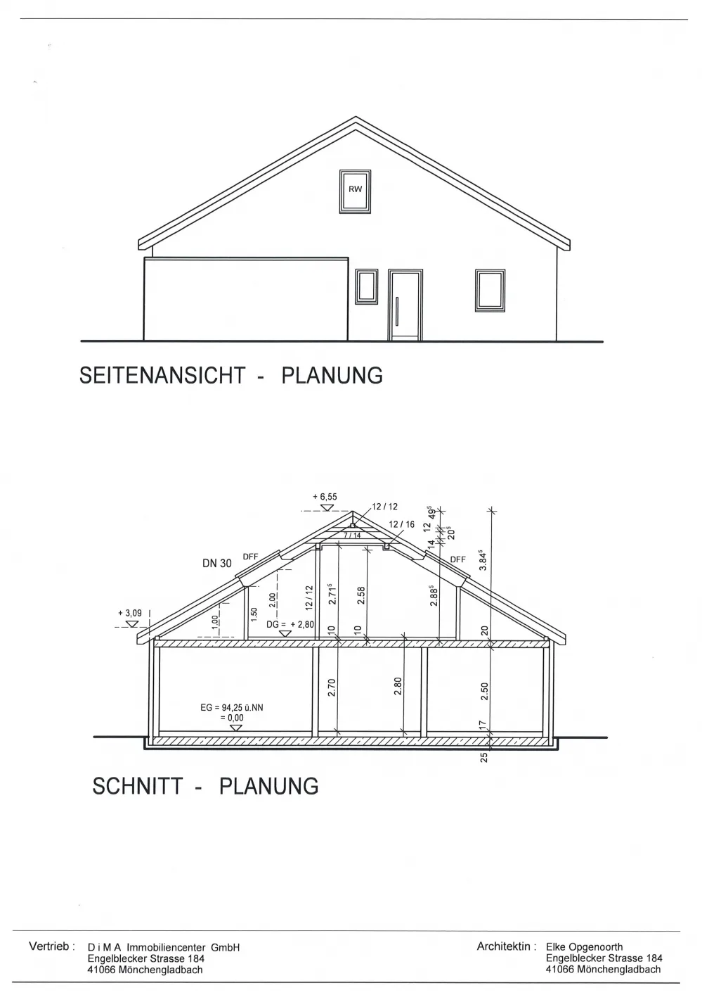Ansicht Planung