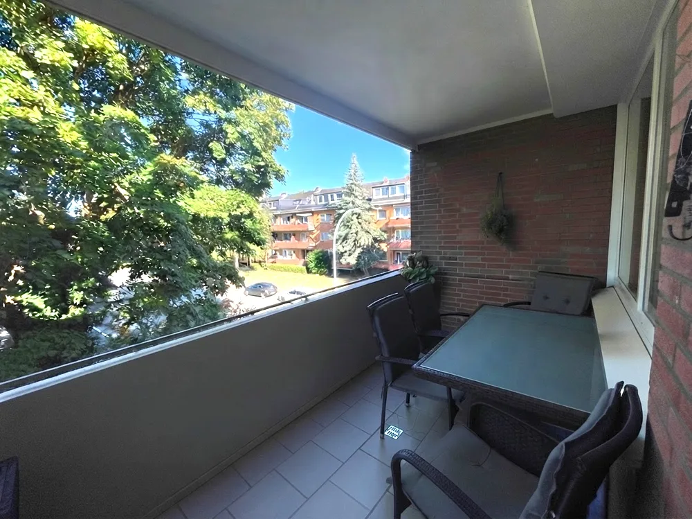 Blick vom Balkon