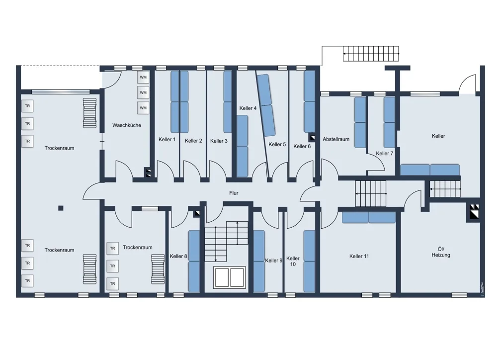 B10 Grundriss Keller