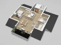 3D - Grundriss Dachgeschoss 89,31 qm