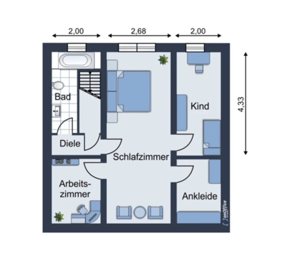 Grundriss Dachgeschoss