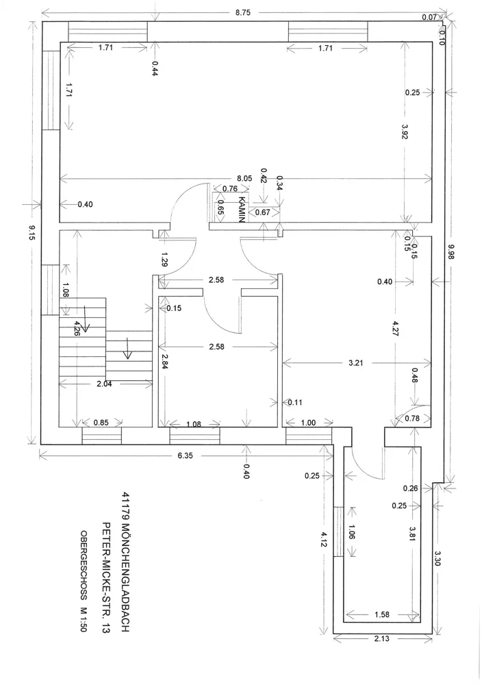Grundriss Obergeschoss