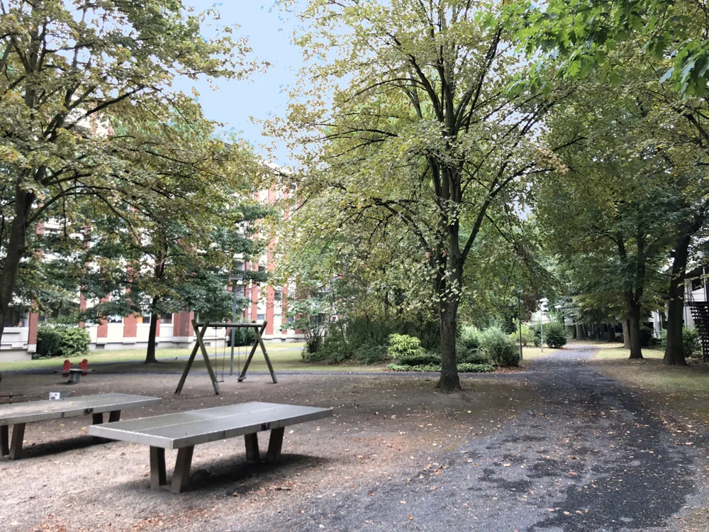 Anlage hinter dem Haus