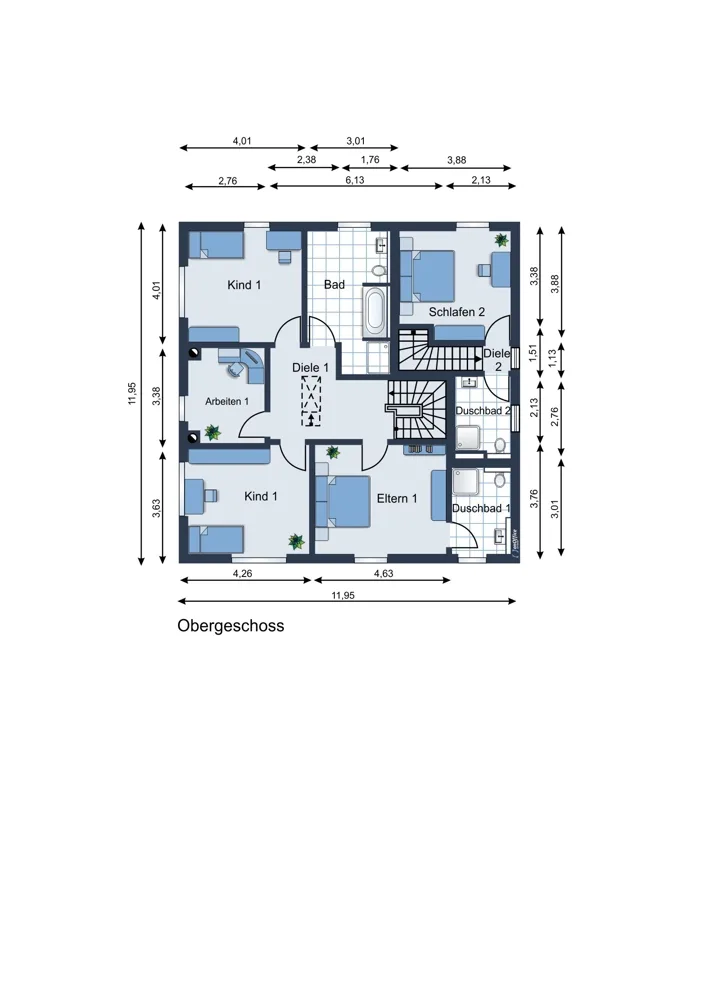 Grundriss Obergeschoss