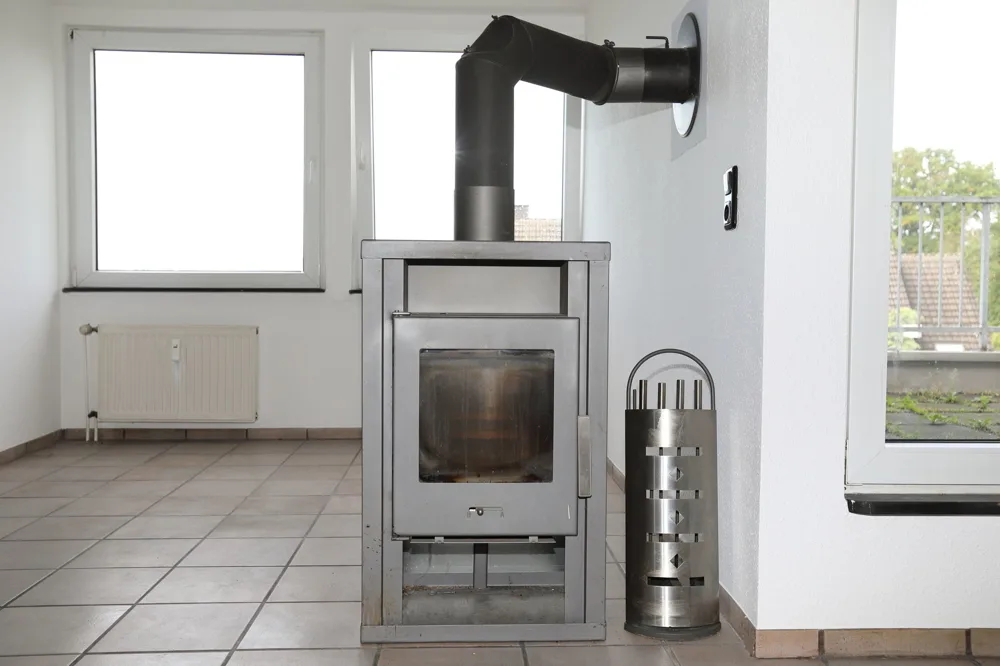 Essecke mit Kaminofen