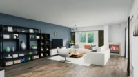 Wohnzimmer Ansicht2 Einrichtungsbeispiel