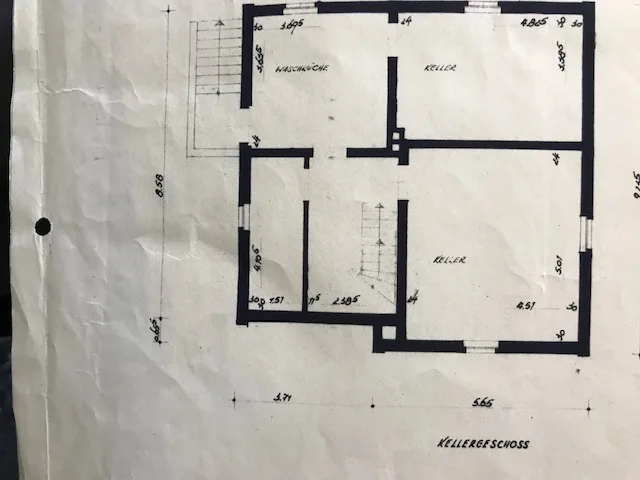 Grundriss Keller