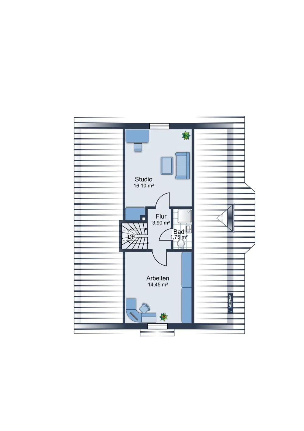 Grundriss Spitzboden