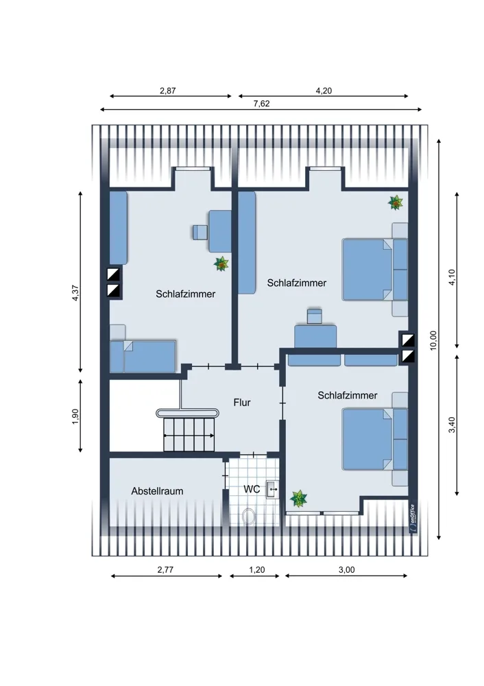 Grundriss Obergeschoss