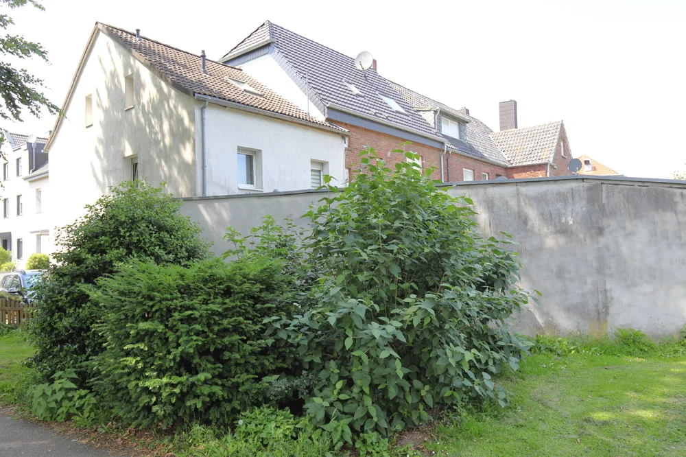 Giebelseite und Rückfront