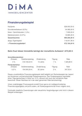 Familienfreundliche DHH Achtung Förderdarlehen möglich! Monatliche Rate nur 1.325,68 € - Finanzierungsbeispiel