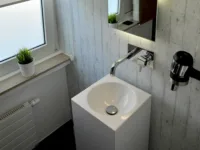 ... und ein modernes Gäste-WC