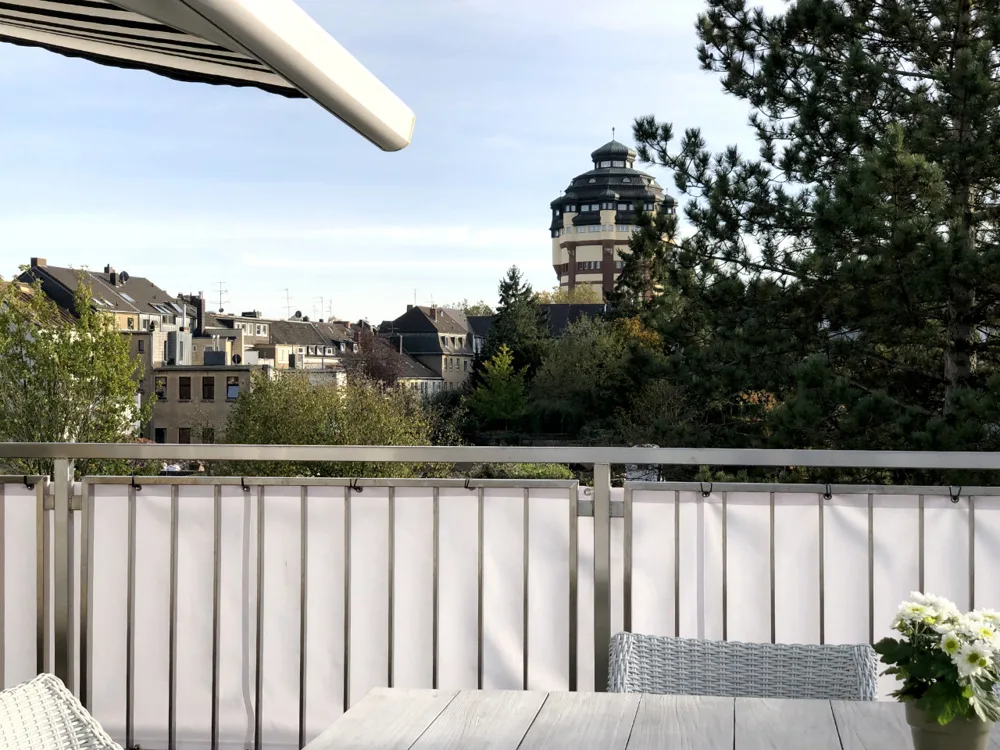 ... der Wasserturm ist immer im Blick.