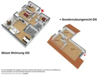 Skizze Wohnung +. DG