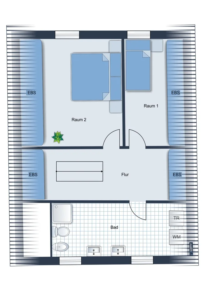 Dachgeschoss - Wohnhaus