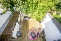 Blick auf die Terrasse